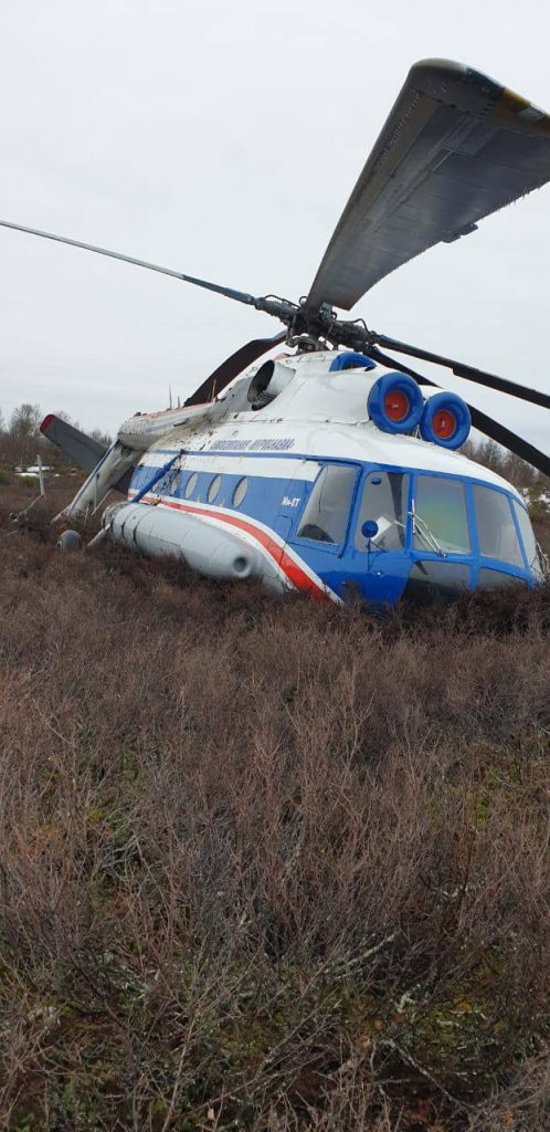 Росавиация назвала причину жесткой посадки вертолета Ми-8 под Мурманском