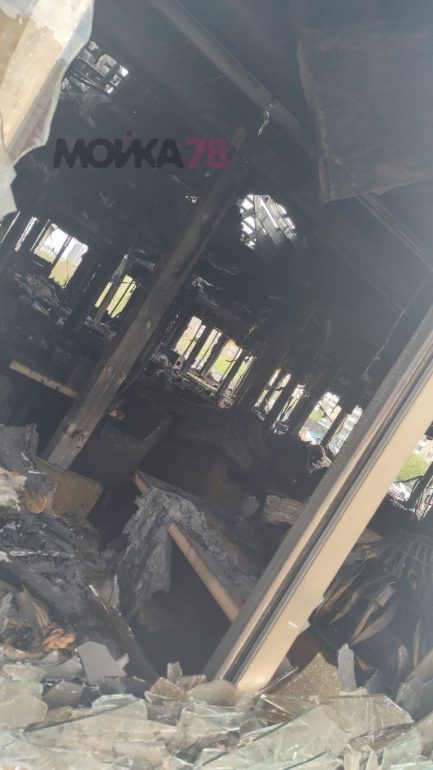 Последствия пожара в «Чайхане» на Богатырском