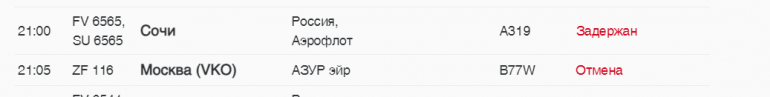 В Пулково в воскресенье задержали 13 рейсов