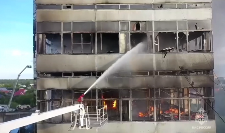 В НИИ Платан во Фрязине ликвидировали открытое горение