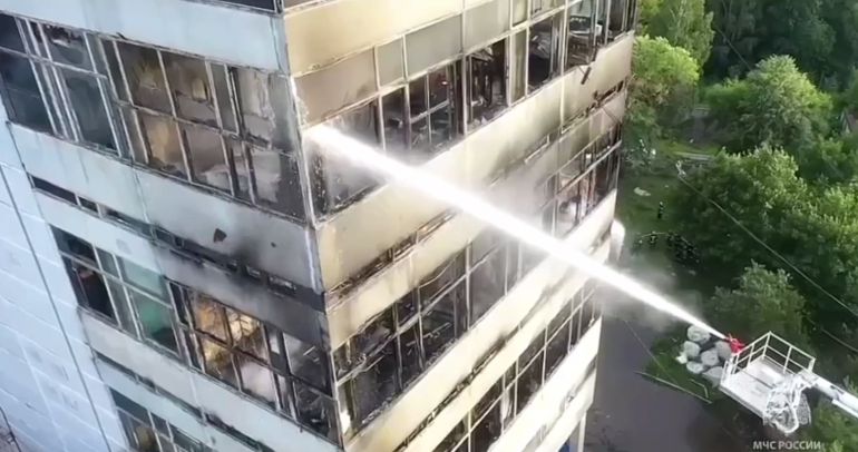 В НИИ Платан во Фрязине ликвидировали открытое горение