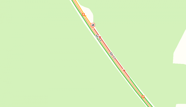 ДТП парализовало движение в Петербург на участке платной М-11 «Нева»