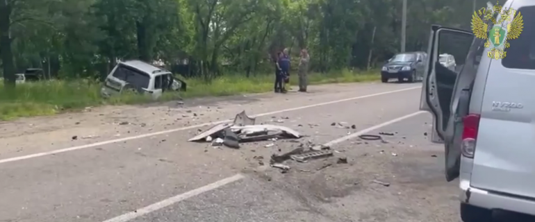 Один человек погиб в ДТП с микроавтобусом в Приморье