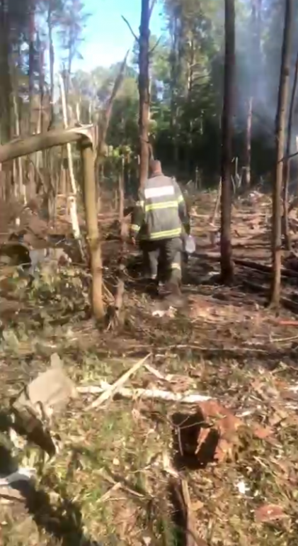 Глава Коломны опубликовал кадры с места крушения лайнера «Газпромавиа»