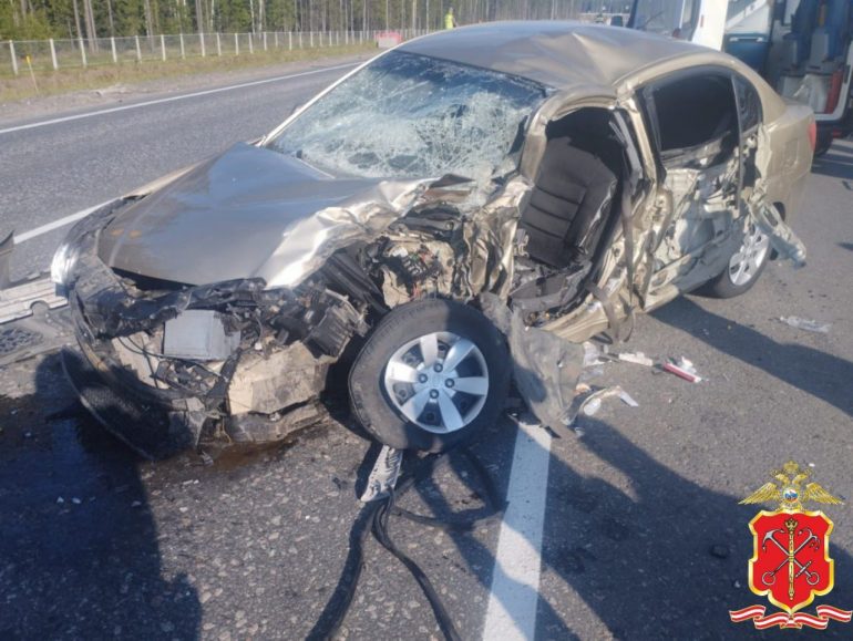 Полиция показала кадры ДТП на «Скандинавии», в котором пострадали пятеро