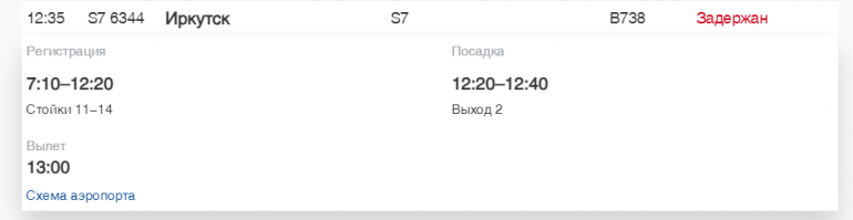 В Пулково S7 и «Аэрофлот» задерживают рейсы до Иркутска, Сочи и Турции