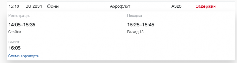 В Пулково S7 и «Аэрофлот» задерживают рейсы до Иркутска, Сочи и Турции