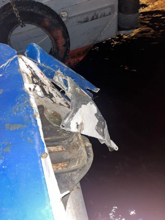 Три теплохода столкнулись на Английской набережной