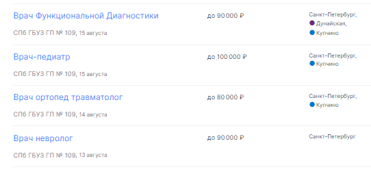 Петербургу не хватает терапевтов и педиатров, но точные цифры не называются