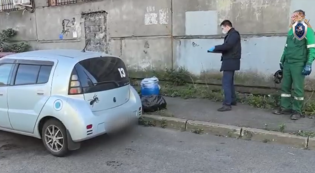 Петербуржца, подозреваемого в "кислотном" убийстве молодой сожительницы, привезли на допрос