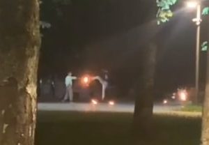 В Новгородской области на «Вечном огне» неизвестные подожгли и пинали цветы