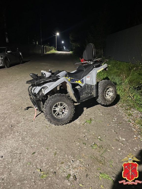 В Агалатово водитель квадроцикла погиб в канаве