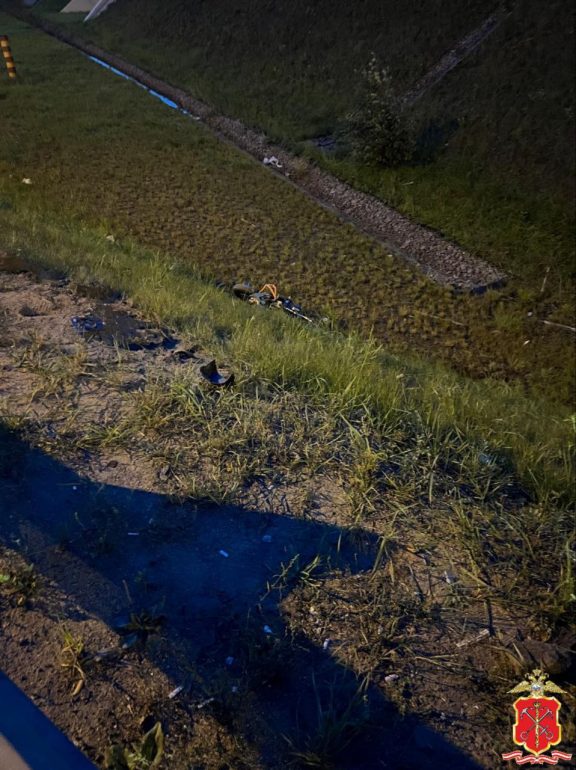 Полиция показала кадры смертельной мото аварии на Мурманском шоссе