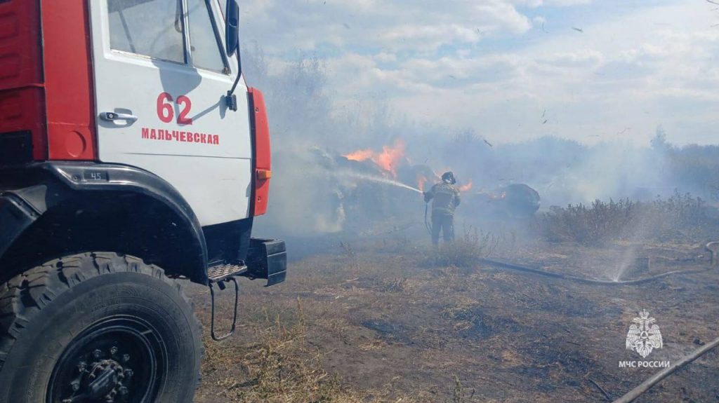 Жительница Волошино жгла траву и вызвала пожар на 1,5 тысяч «квадратов»