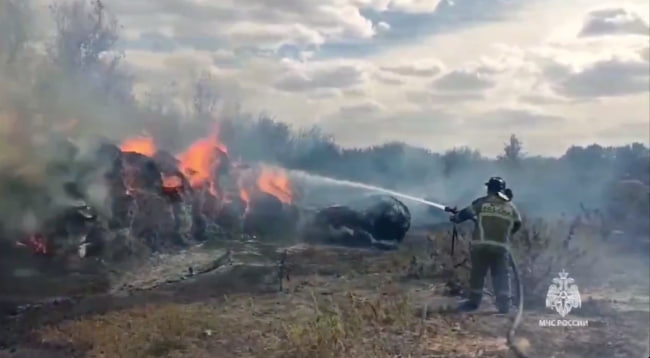 Жительница Волошино жгла траву и вызвала пожар на 1,5 тысяч «квадратов»