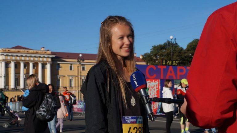 Как бежали спортсмены на полумарафоне «Северная столица»
