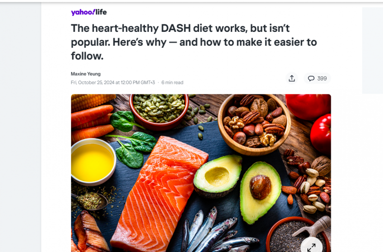 Полезная для сердца диета DASH работает, но не популярна
