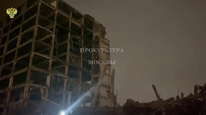 В Москве погиб рабочий при сносе конструкции